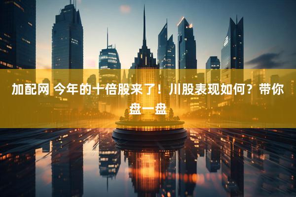 加配网 今年的十倍股来了！川股表现如何？带你盘一盘