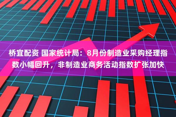 桥宜配资 国家统计局：8月份制造业采购经理指数小幅回升，非制造业商务活动指数扩张加快